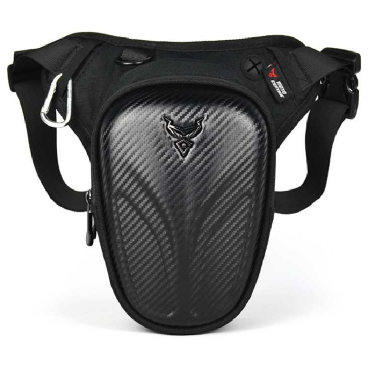 Sacoche de jambe moto semi-rigide