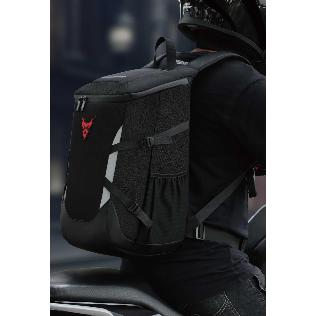 Sac à dos moto extensible 24–28 L