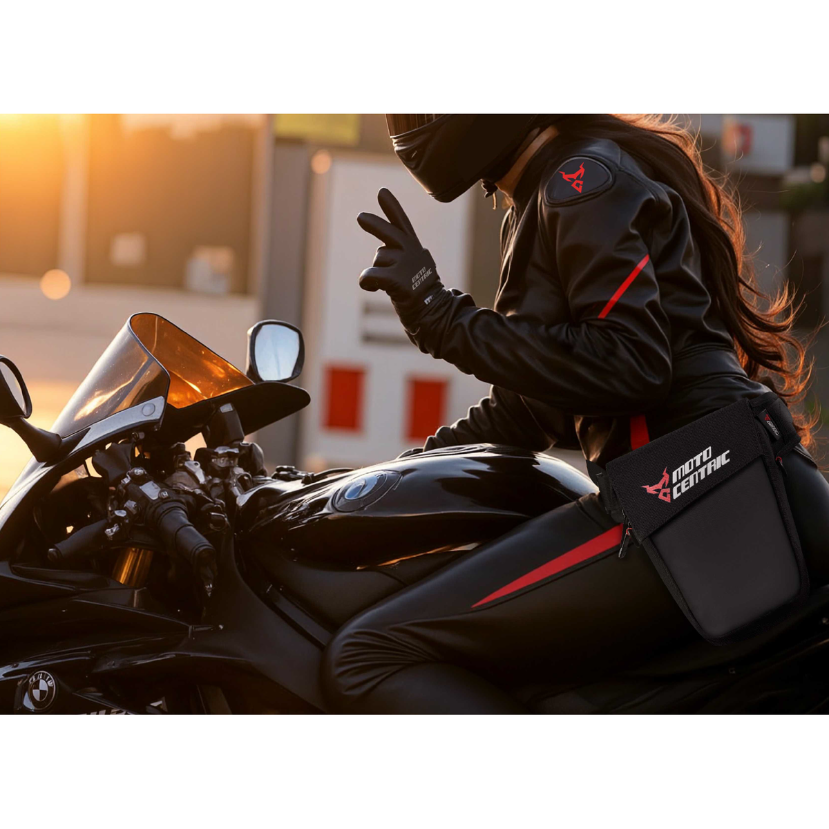 Sacoche de jambe moto 2,5 L