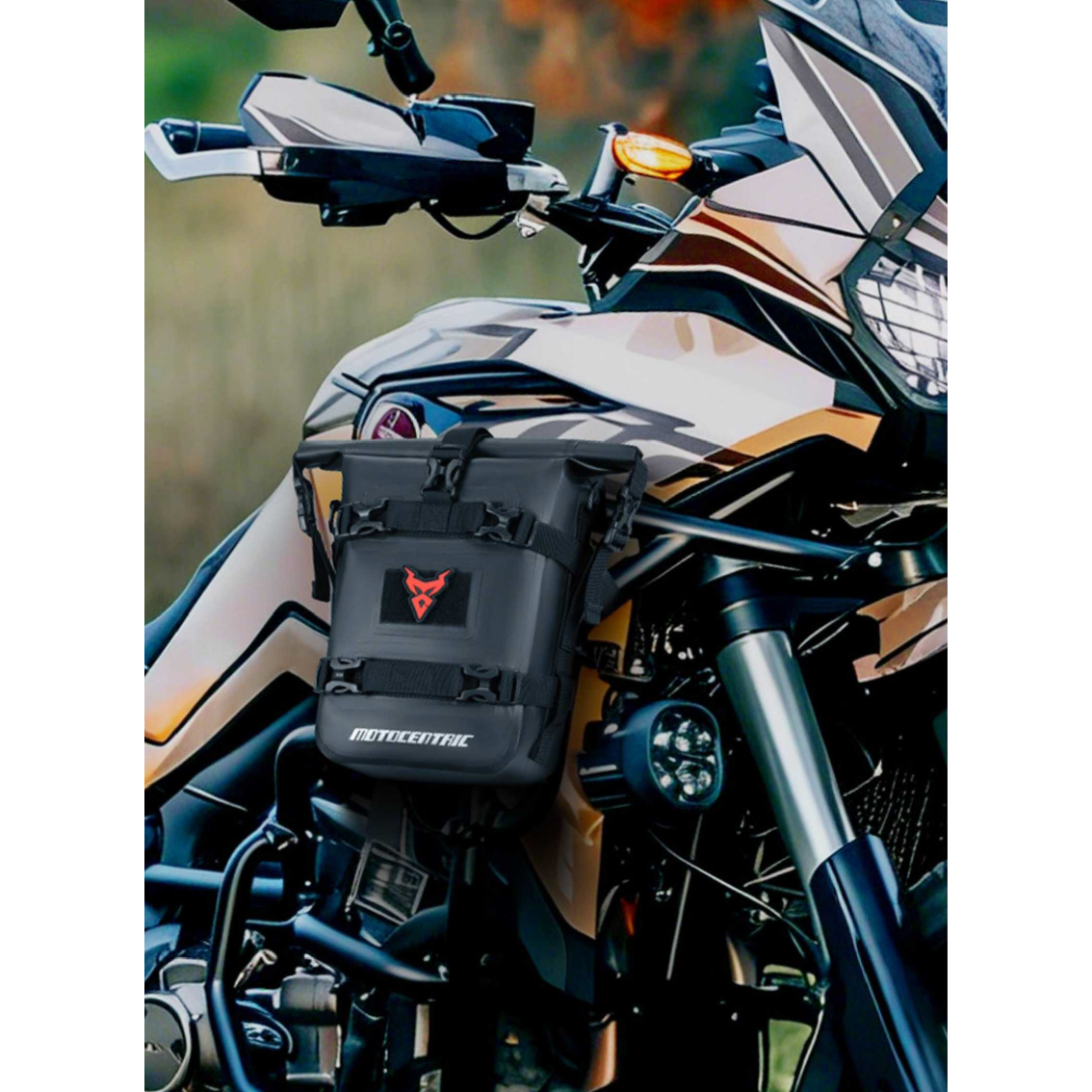 Sacoche crash-bar moto 8 L