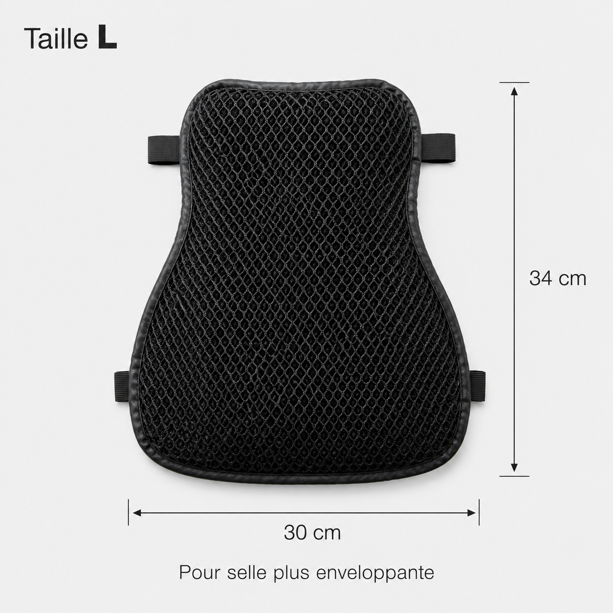 Couvre-selle Moto Respirant en Mesh 3D