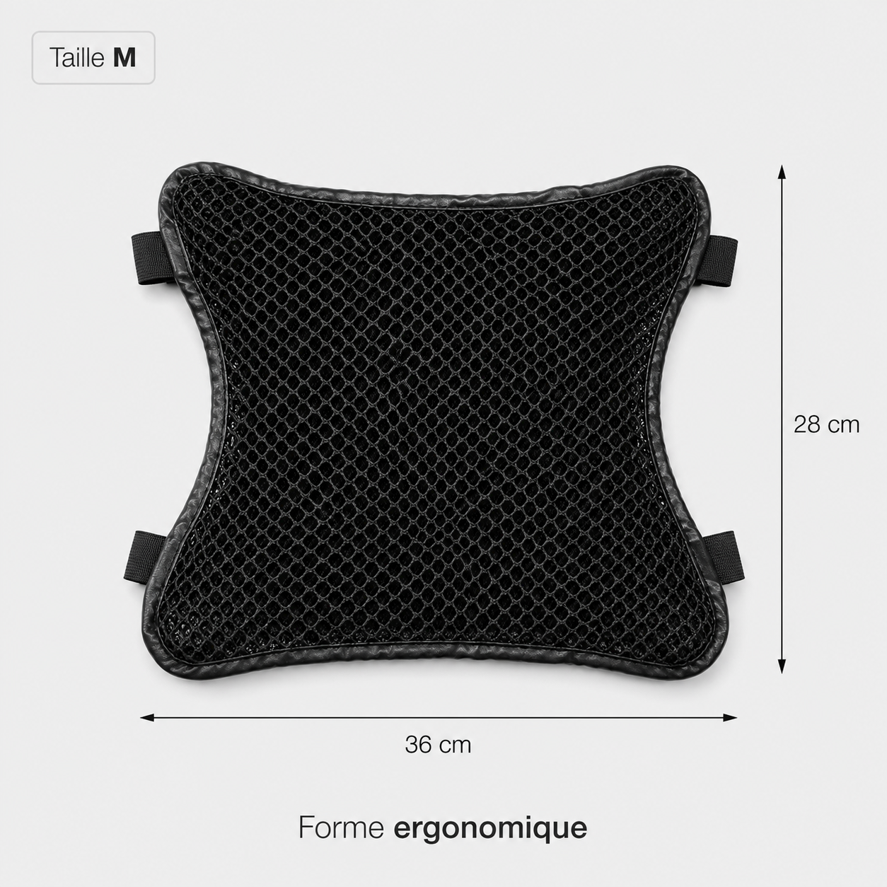 Couvre-selle Moto Respirant en Mesh 3D
