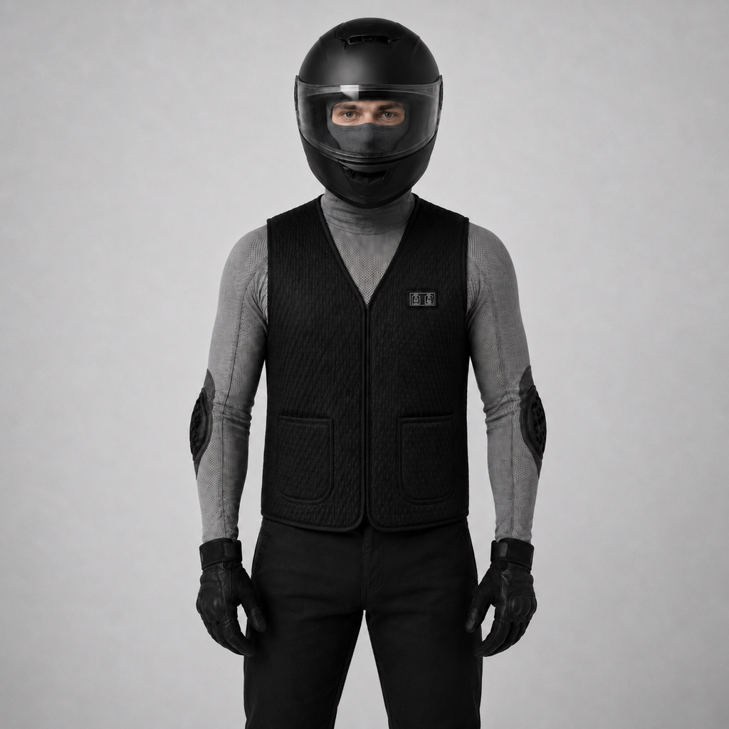 Gilet chauffant moto