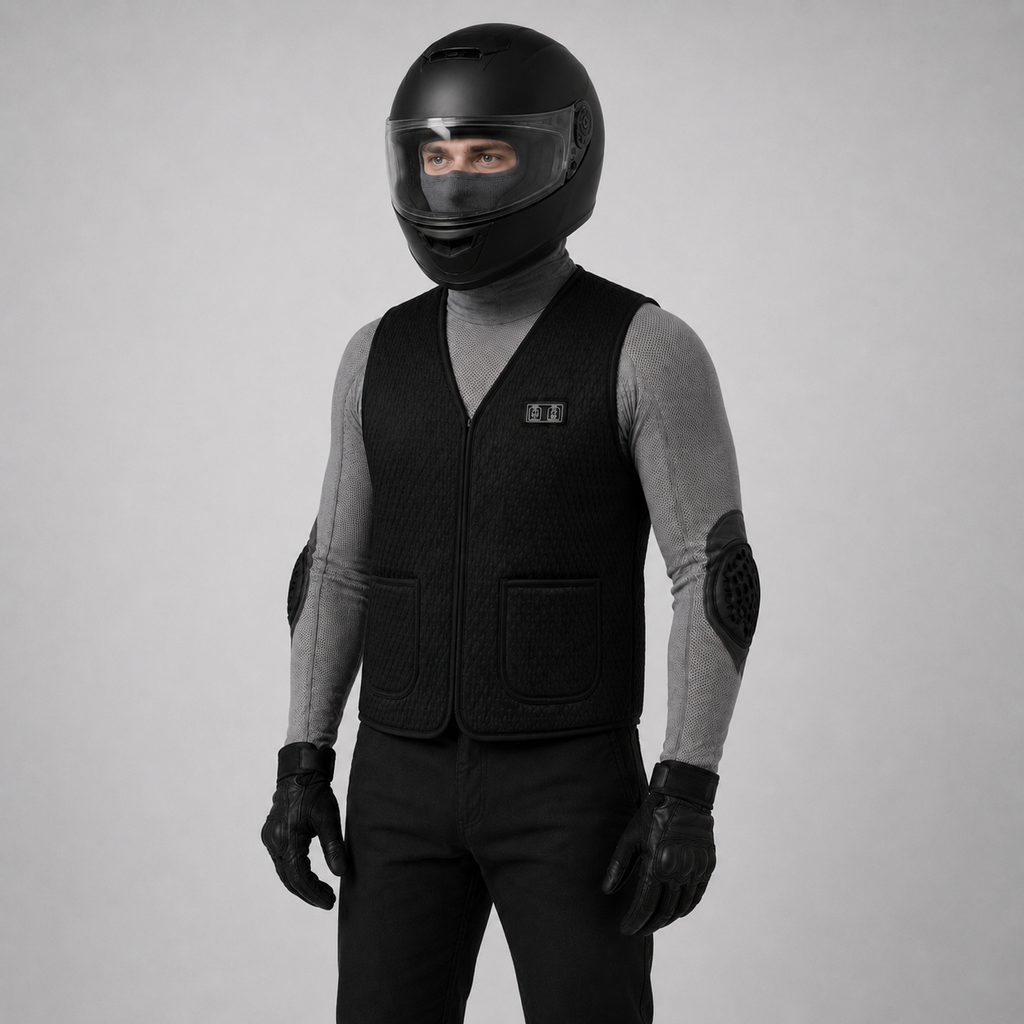 Gilet chauffant moto