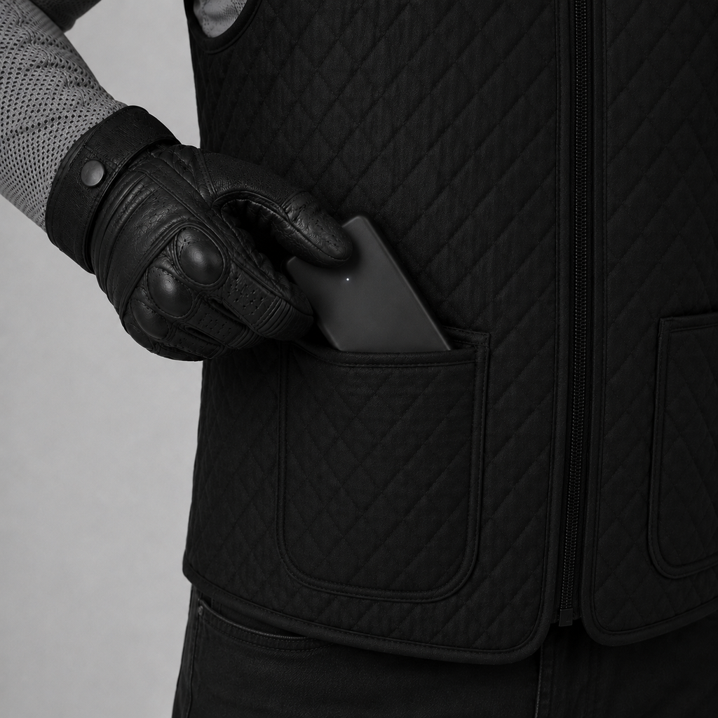Gilet chauffant moto