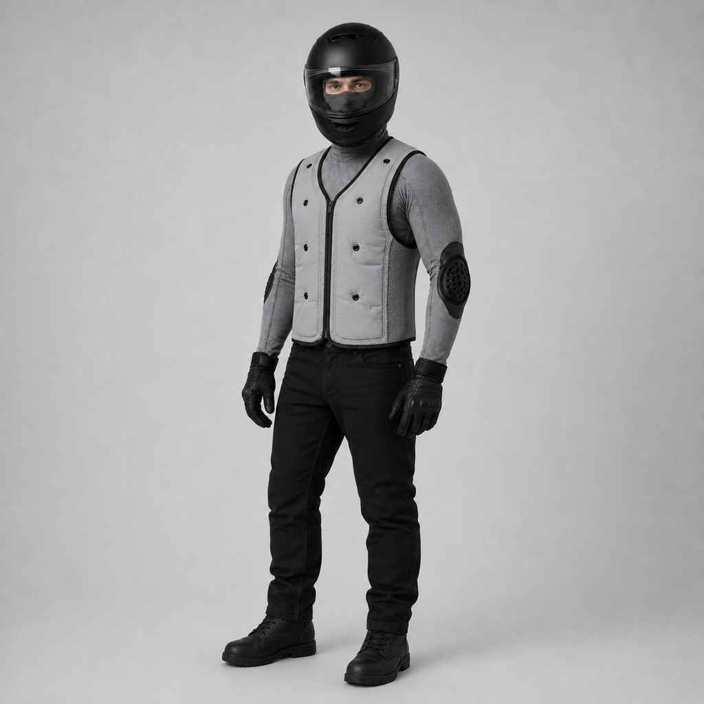 Gilet rafraîchissant moto