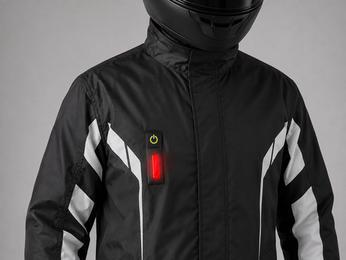 Ensemble de pluie moto imperméable avec signal LED