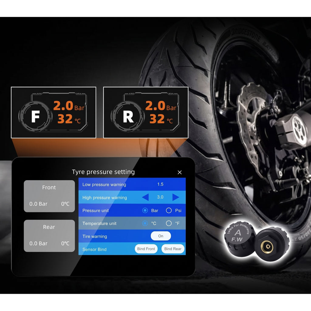 Écran CarPlay Moto 6,2" – Quick Release & support métal