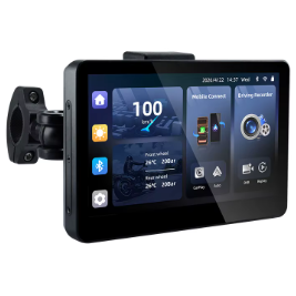 Écran CarPlay Moto 6,2" – Quick Release & support métal