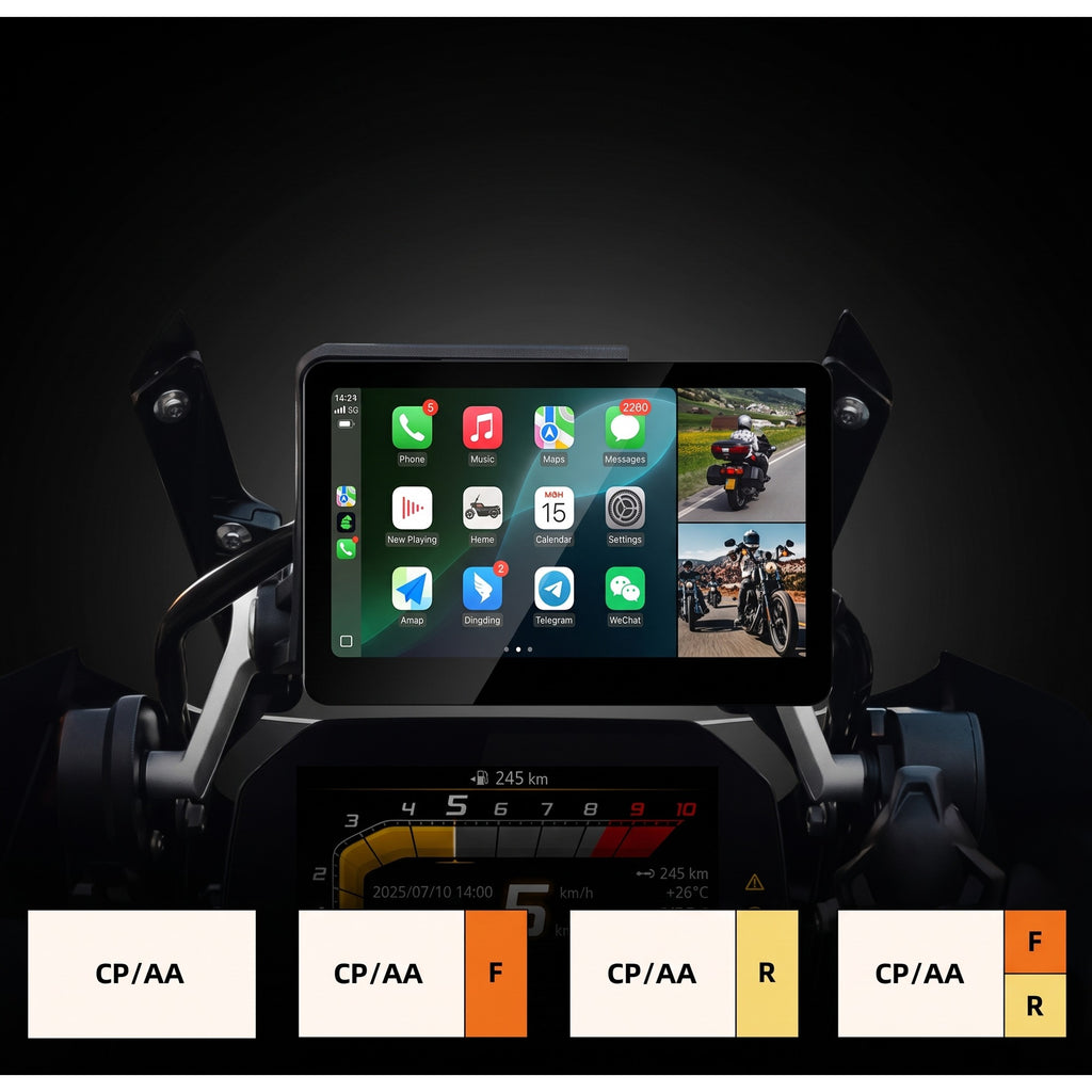 Écran CarPlay BMW 7" – Wonder Wheel & double caméra DVR