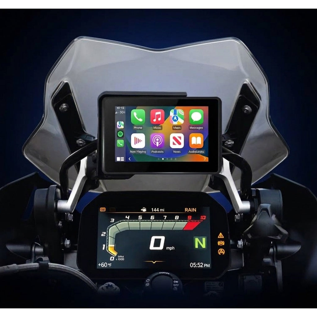 Écran CarPlay BMW 5" – Support Navigator & Wonder Wheel