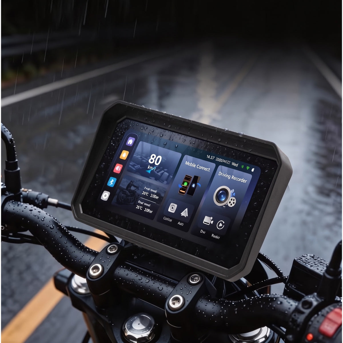 Écran CarPlay Moto 6,25" HD – Écran amovible