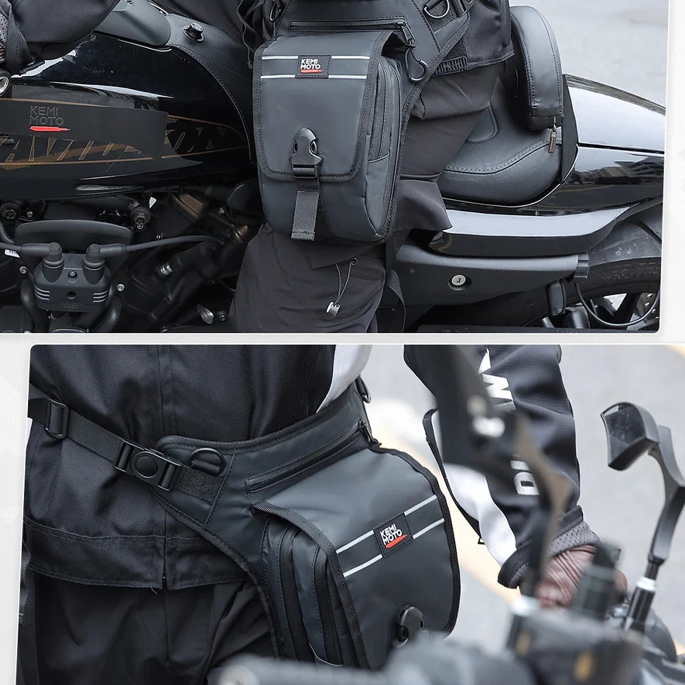 Sacoche de cuisse moto 2L imperméable & compacte