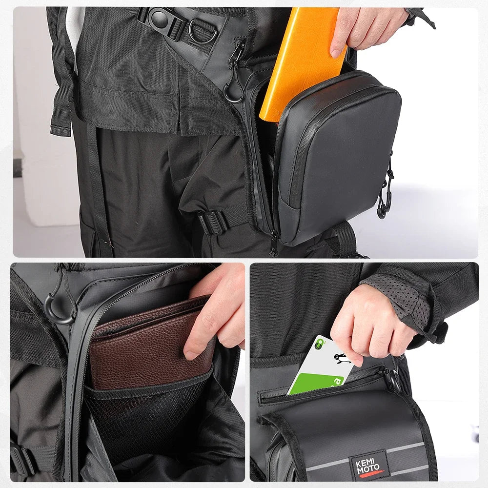 Sacoche de cuisse moto 2L imperméable & compacte