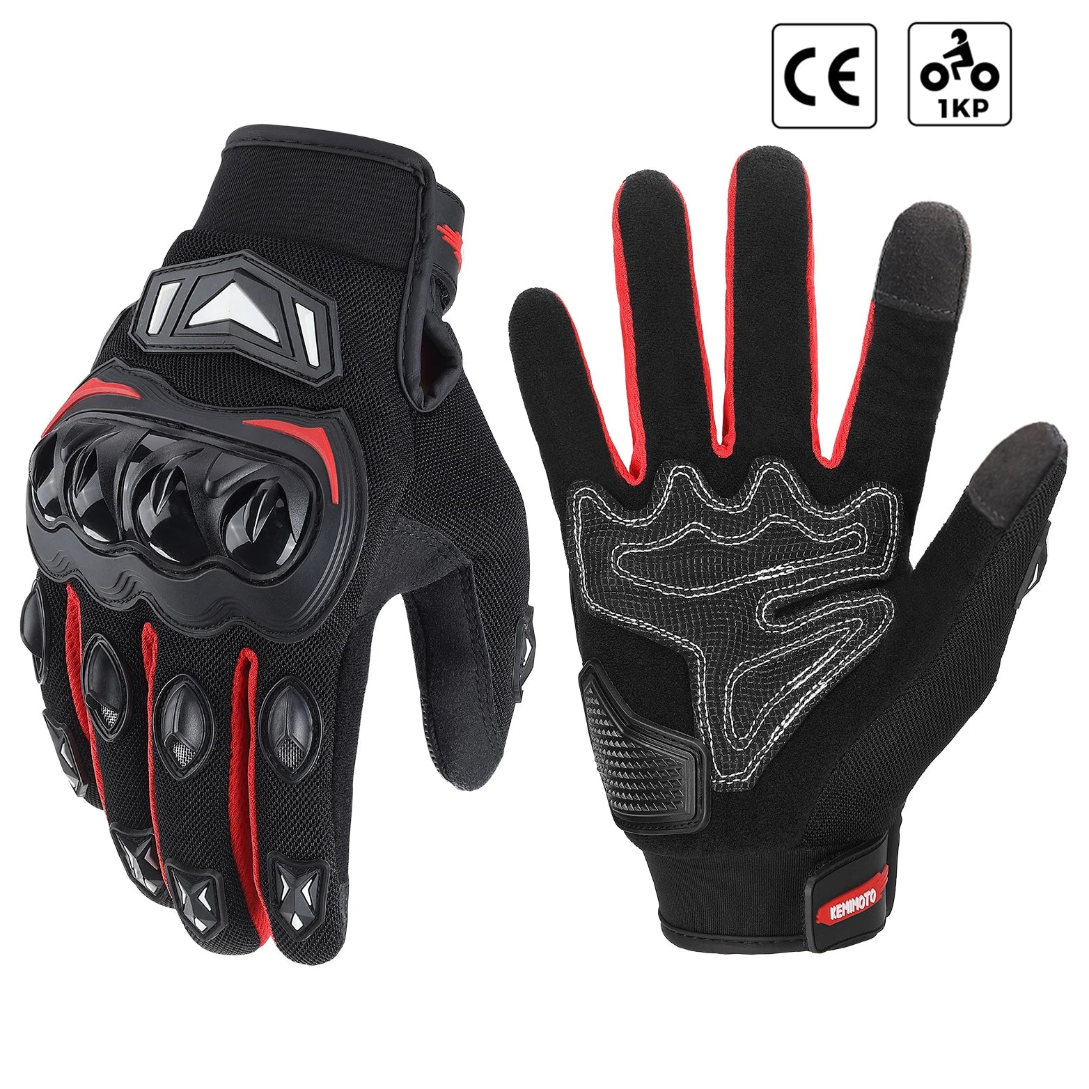 Gants moto été respirants & tactiles CE1 KP