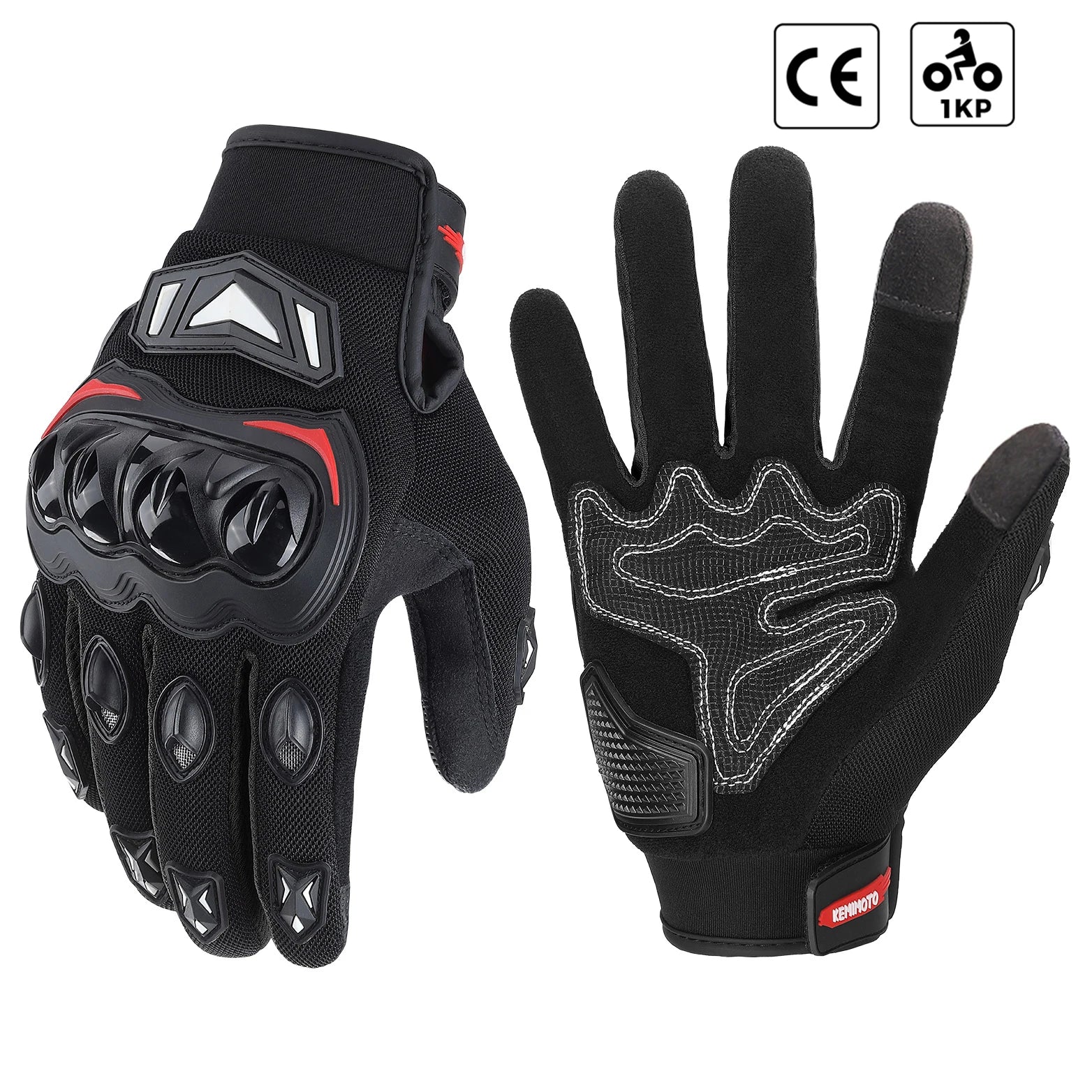 Gants moto été respirants & tactiles CE1 KP