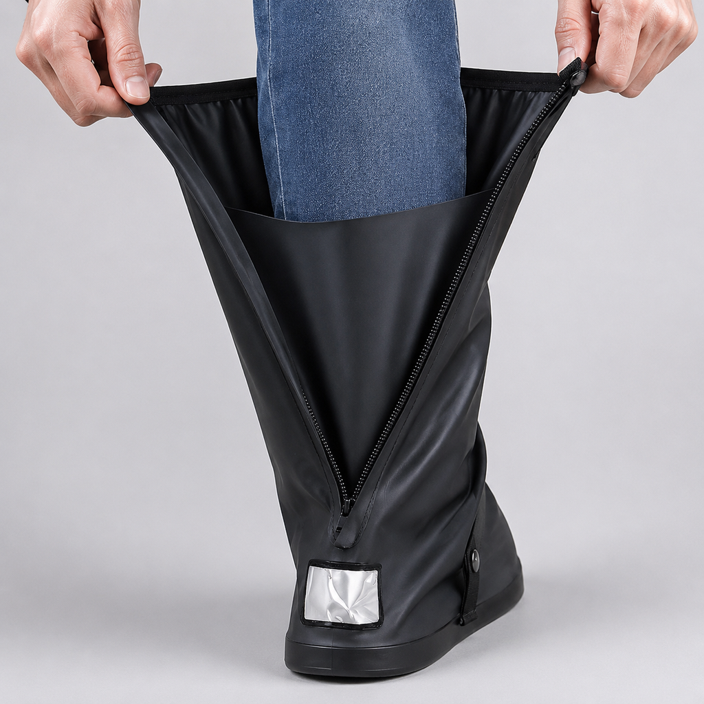 Surchaussures de pluie moto hautes – Imperméables & antidérapantes