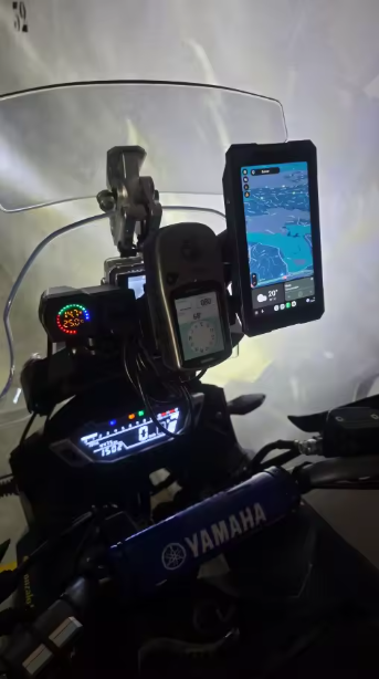 Écran CarPlay & Android Auto moto universel 5" – résistant à l'eau et amovible