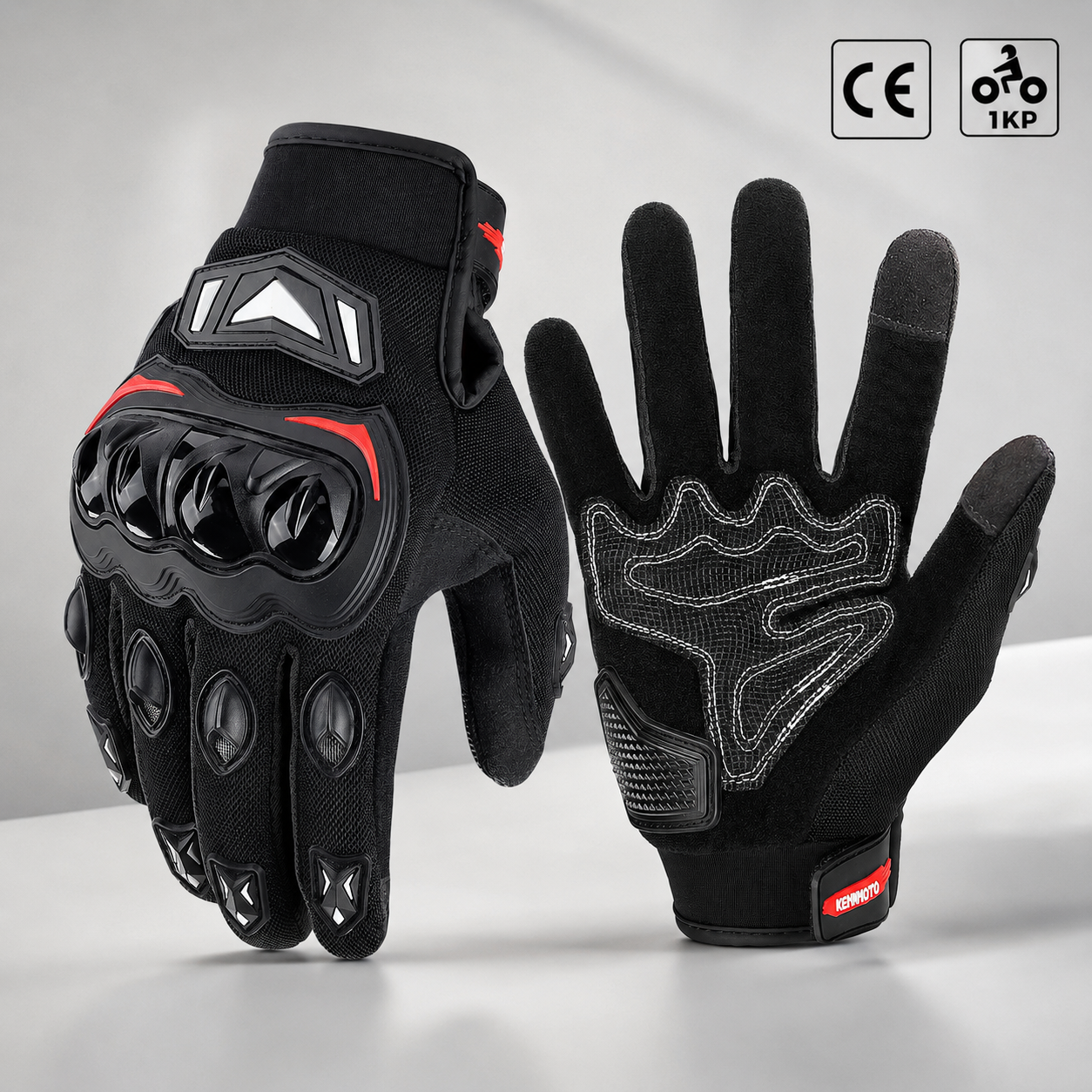 Gants moto été respirants & tactiles CE1 KP