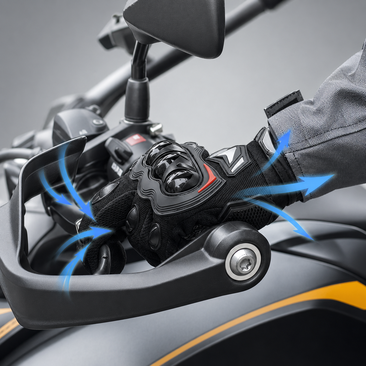 Gants moto été respirants & tactiles CE1 KP