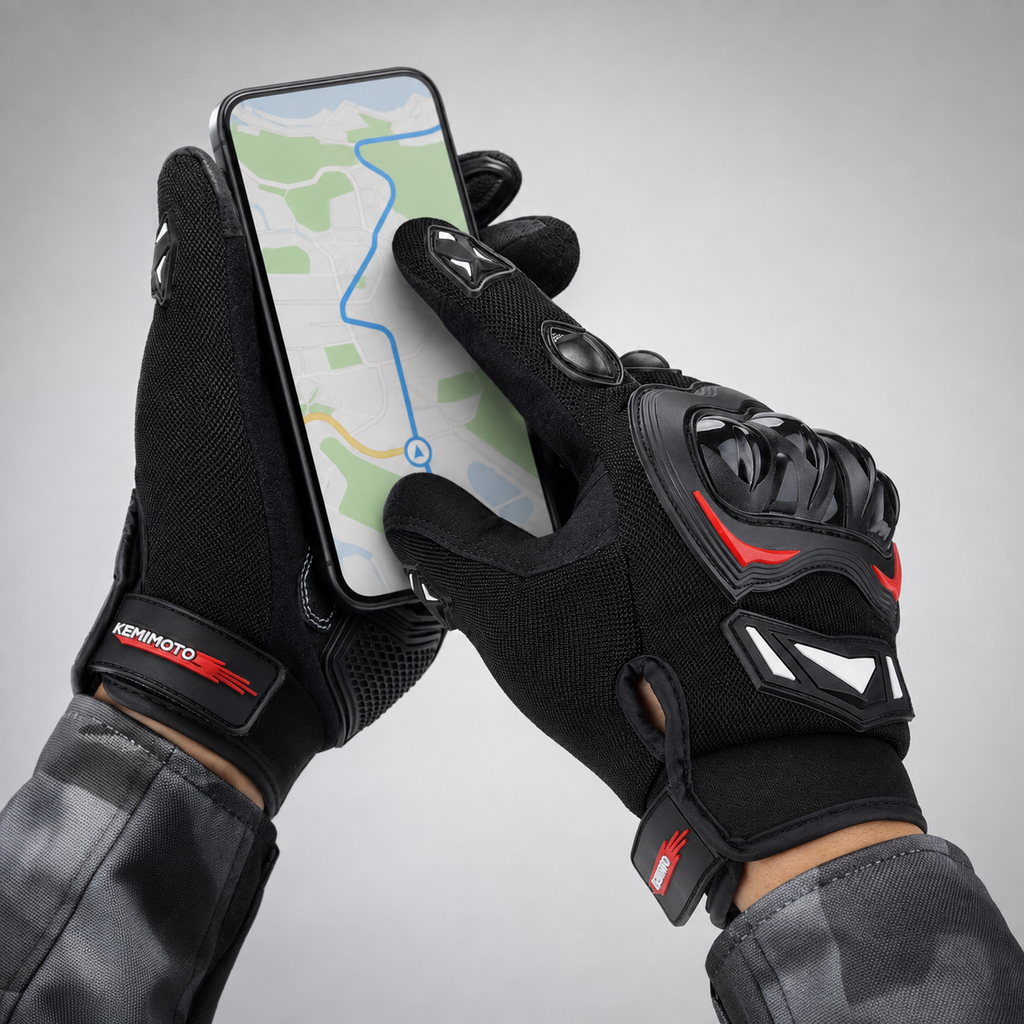 Gants moto été respirants & tactiles CE1 KP