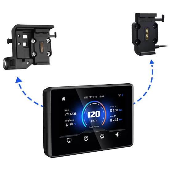 Écran CarPlay BMW 5" – Support Navigator & Wonder Wheel