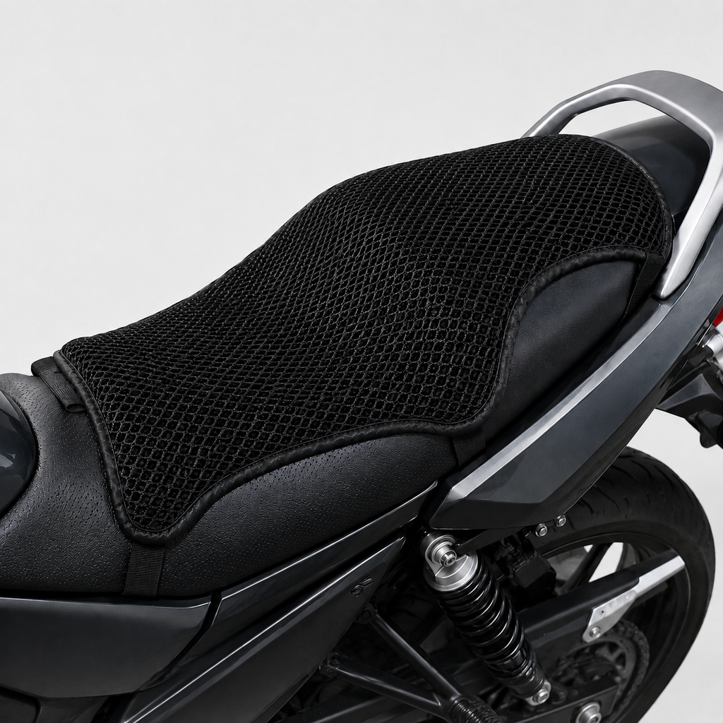 Couvre-selle Moto Respirant en Mesh 3D